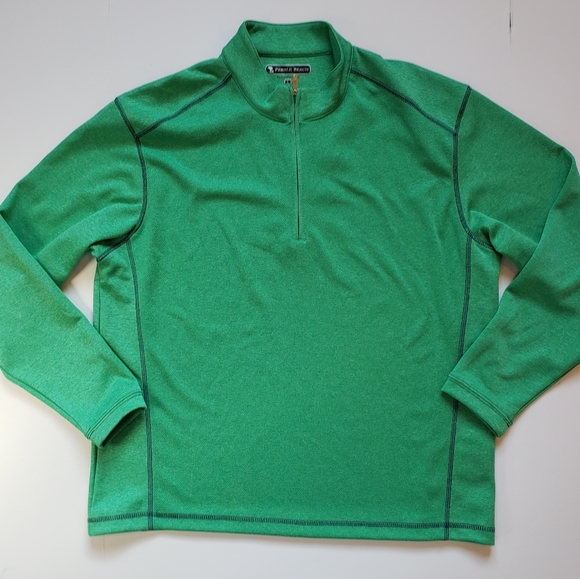 Pebble Beach Performance Sweater Large Green Half - Picture 7 of 7